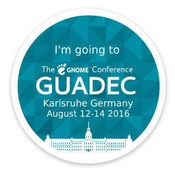 I’m going to GUADEC 2016